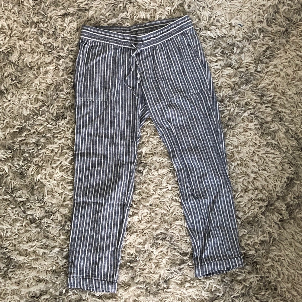 Old navy striped linen pants